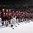 COLOGNE, GERMANY - MAY 6: Latvia's Elvis Merzlikins #30 and teammates look on during the national anthem after a 3-0 preliminary round win over Denmark at the 2017 IIHF Ice Hockey World Championship. (Photo by Andre Ringuette/HHOF-IIHF Images)

